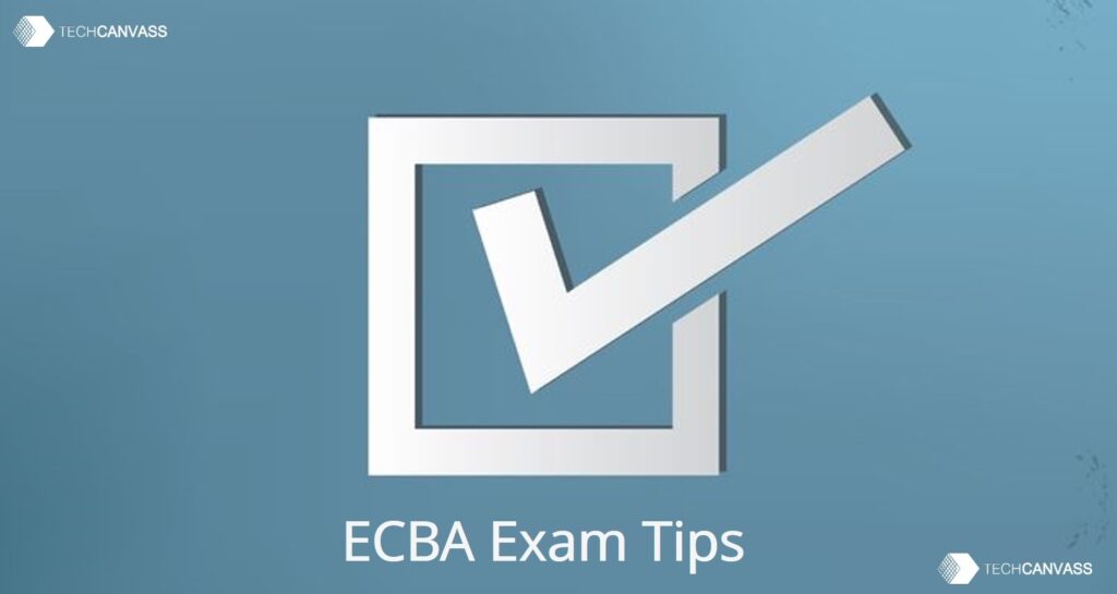 ECBA Exam tips