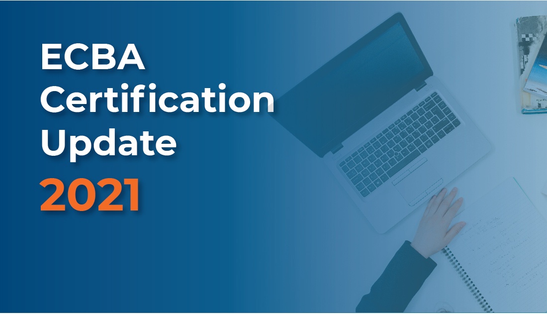 ECBA Certification Update 2021 Techcanvass