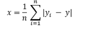 Mean Absolute Error