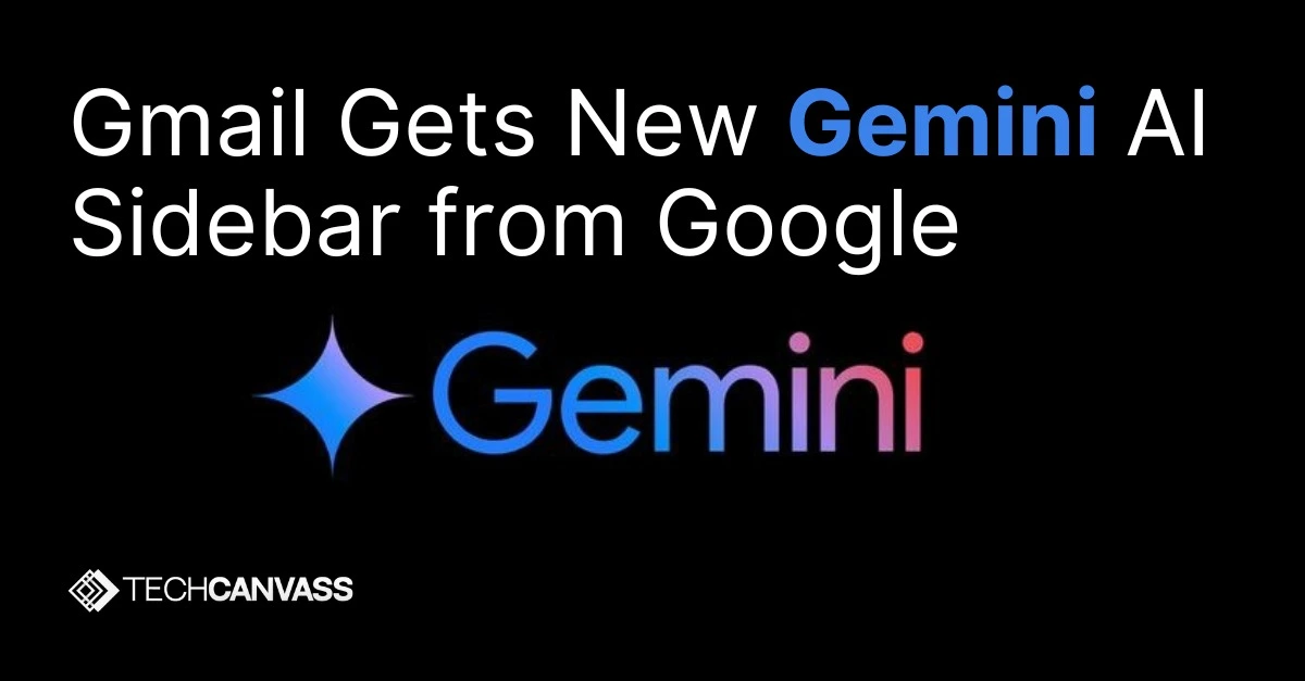 Gmail Gets New Gemini AI Sidebar from Google