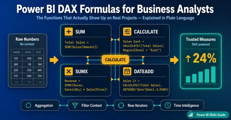Power BI DAX Formulas for Business analyst feature image