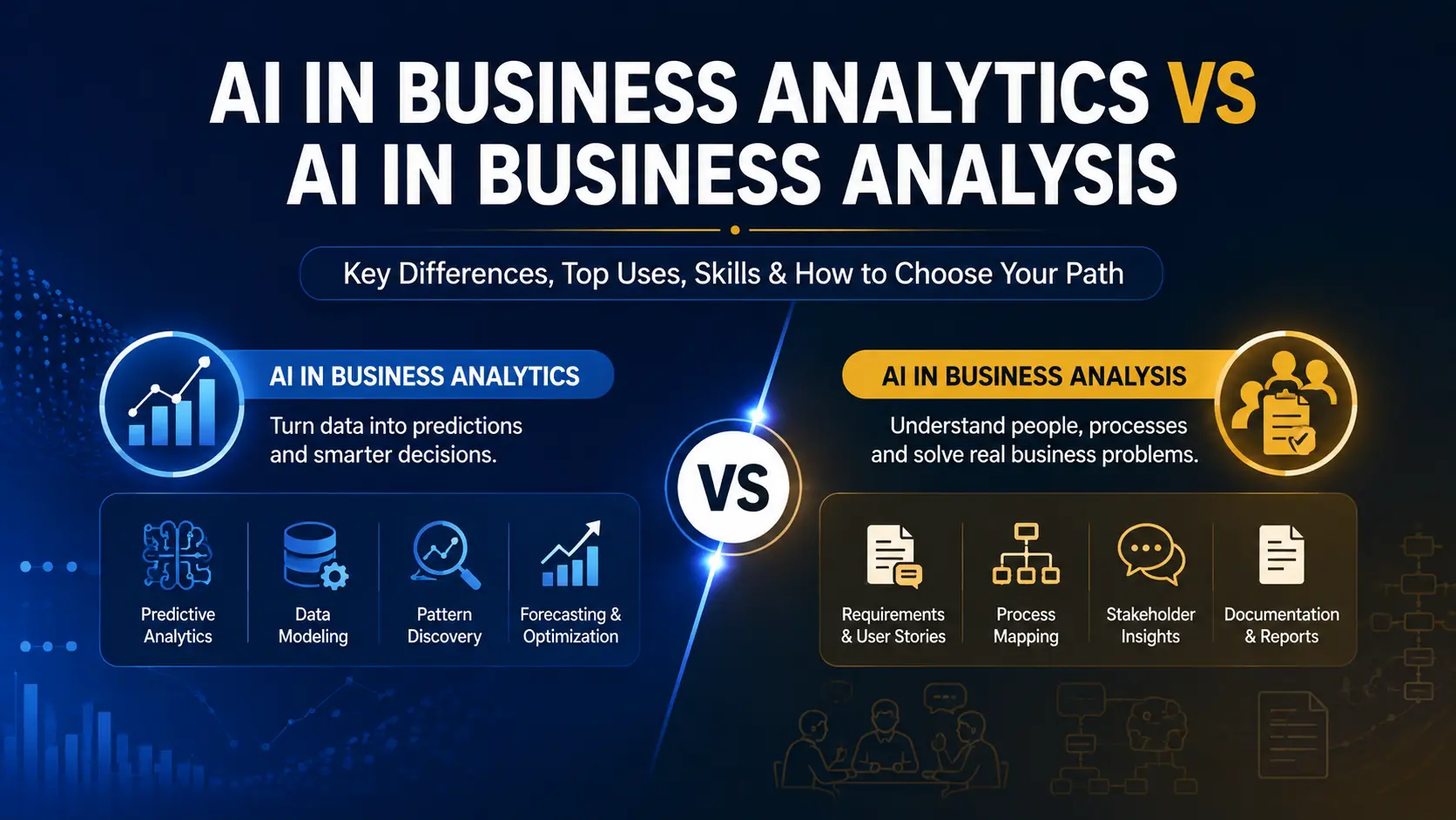 AI in Business Analytics vs AI in Business Analysis